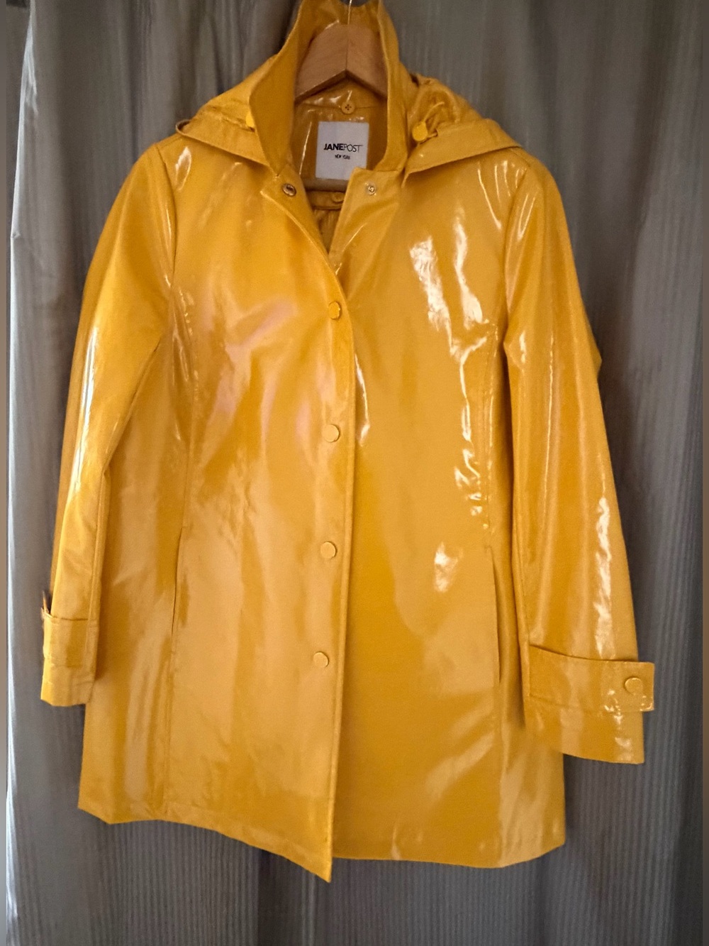 Jane Post Iconic Yellow Slicker/ Removable Quilted Lining